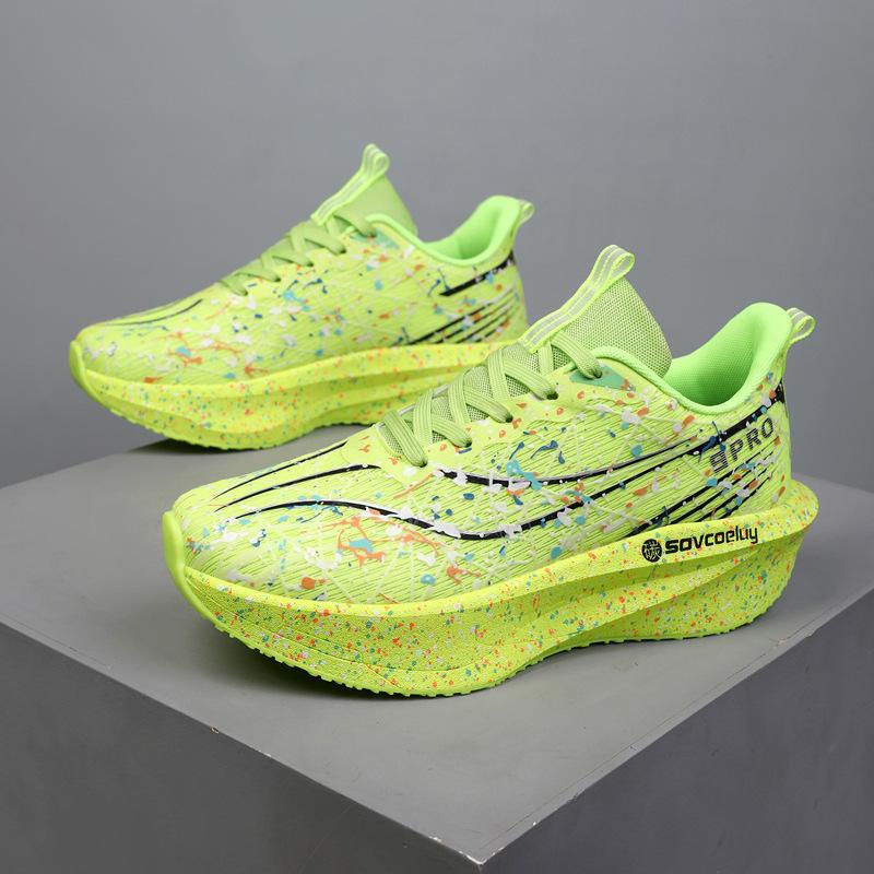 Sneakers New Large Size Teen Professional Marathon Running Carbon Board Couple Shoes Luminous Fashion Running Shoes