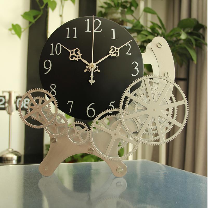 Creative Gear Pendulum Clocks Wall Home Decor Silent Bedroom Metal Large Wall Clock Living Room Orologio Da Parete Gift Ideas