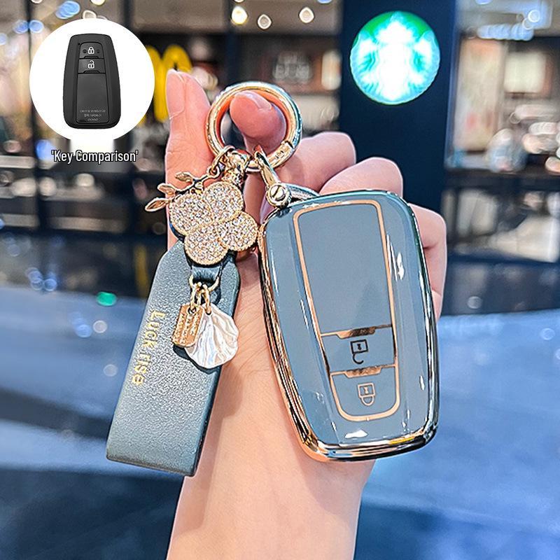 Toyota Key Case for Camry, RAV4, Wildlander, Levin, Crown, Lu Fang - Suitable Keychain Bag for Men and Women.