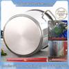 304 Stainless Steel Soup Pot with Lid - Thickened Round Barrel for Commercial Use, Ideal for Rice, Water, Braised Meat, and Porridge.