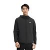 Li Ning Comfortable Casual Minimalist Hooded Zipper Solid Color Versatile Jacket Men Jackets Black AFDV261-2