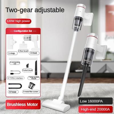 120W Tragbarer Hochleistungs-Staubsauger Bürstenloser Motor Haushaltsstaubsauger Auto Kabelloser Handstaubsauger
