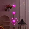 Creative Valentine Day LED String Lights Beautiful Suction Cup Atmosphere Light  Wedding