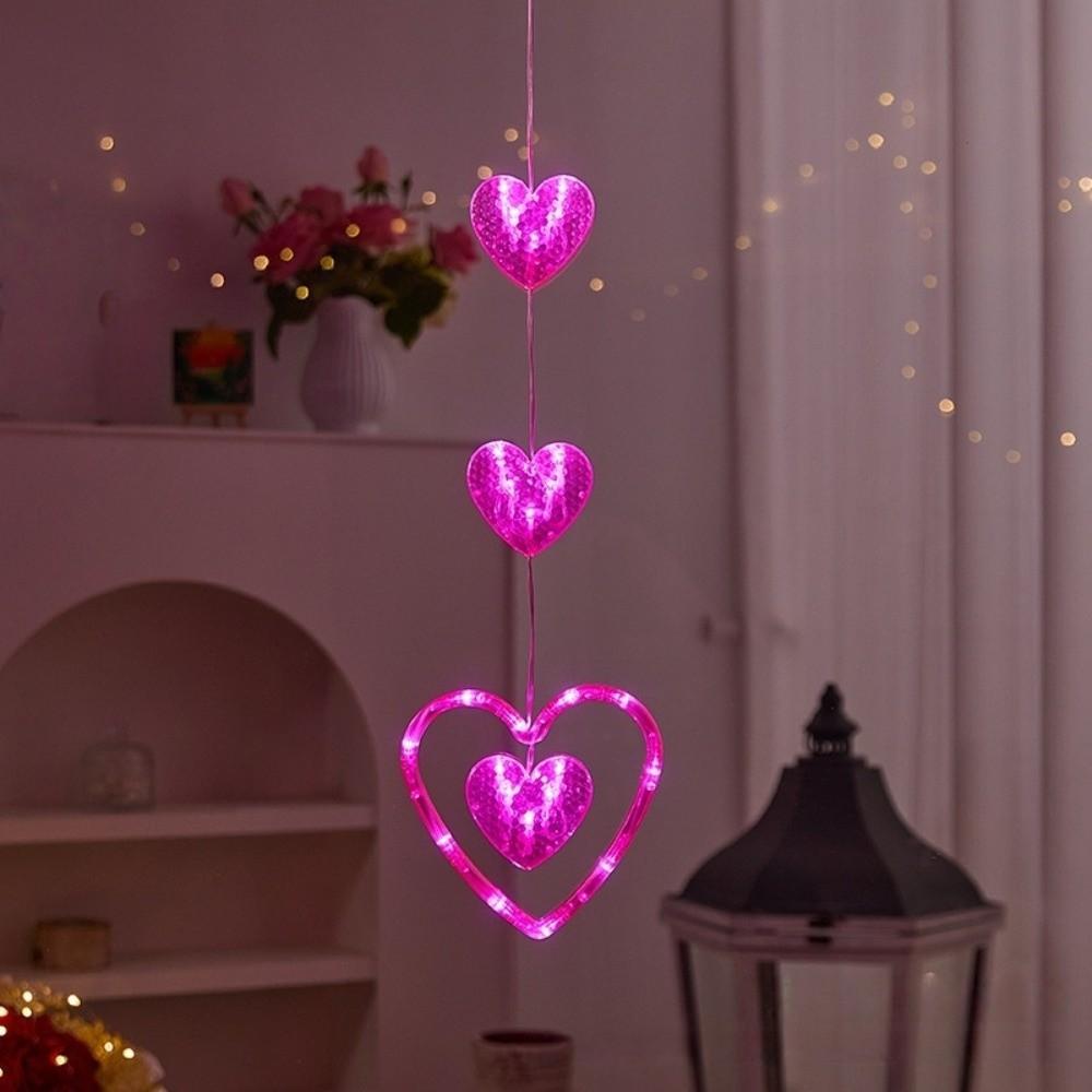 Creative Valentine Day LED String Lights Beautiful Suction Cup Atmosphere Light  Wedding