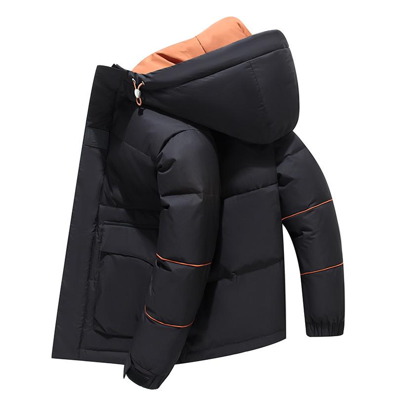 

Пуховик для мужской зимы, новый модный повседневный теплый короткий пуховик с капюшоном 3XL