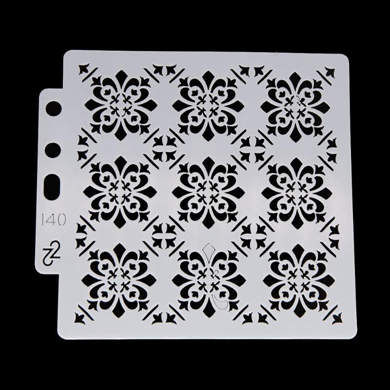 9 Stück DIY Schablonen für Bastelarbeiten Wiederverwendbare Texturschablonen Schichtschablonen zum Malen auf Holz Wand Scrapbooking Möbel Stoffe