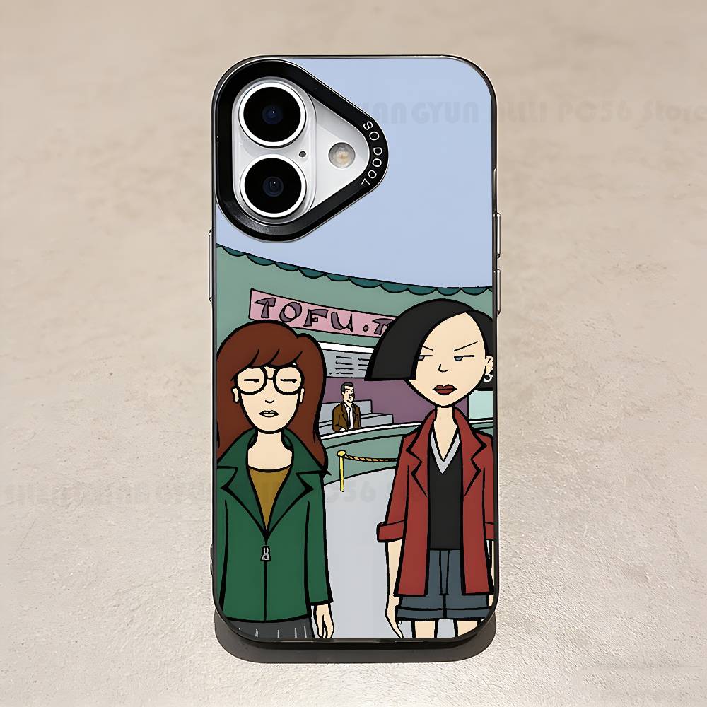 Cartoon D-Daria Case For IPhone 11 12 13 14 15 16 17 Pro Max XS X XR Cover