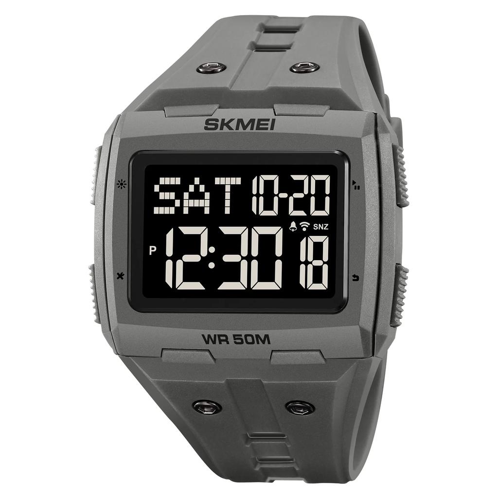 SKMEI 2186 hombre Countdown Sport Watches Mens 5Bar Waterproof Back Light Stopwatch Digital Wristwatch For Male Alarm reloj