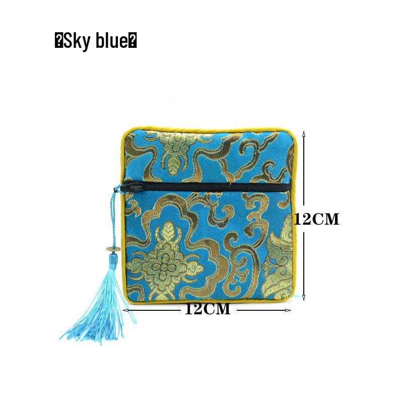Custom Brocade Jewelry & Lucky Bag - Embroidered Cultural, Bead & Bracelet Bag