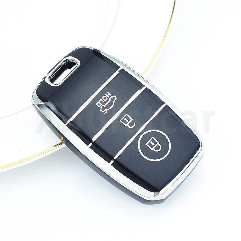 3/4 Buttons Shell For Kia Picanto Sportage RIO 3 Cerato 4 Soul K5 Ceed Optima Seltos Sorento TPU Car Key Case Cover Accessories