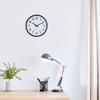 Formia Wall Suitable for Living Black X White Clock, Monotone, Easy-to-Read Dial, 22.8cm Diameter, Modern, Minimalist, Office, Room, Children's Room,