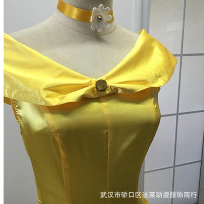 Grimmovská pohádka kráska a zvíře šaty princezny Belle oblečení pro jevištní vystoupení princezny Belle dámské oblečení