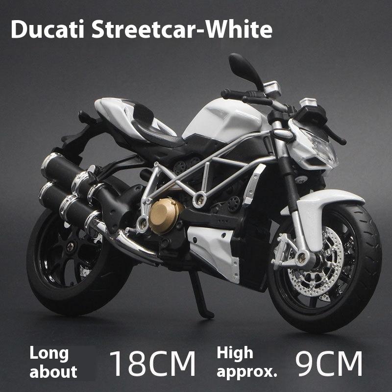 1/12 Scale Ducati Streetfighter S Muscle Alloy Motorcycle Diecast Model Sound & Light Desktop Collection Decorative Gift Boys