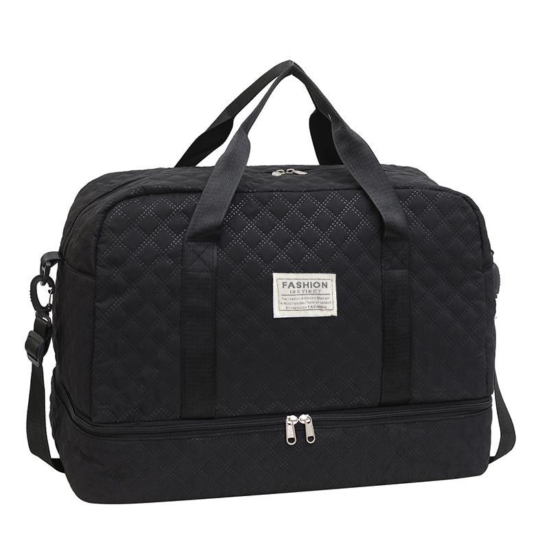 Sleek Multi-purpose Duffle Bag for Daily Travel Stylish FASHION Emblem Quilted Lightweight Spacious Casual Functial Bag