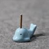 1Pcs Cute Small Whale Incense Burner, Whale Shape Incense Stand Holder Ceramic Incense Burner Stick Rack DIY Home Decoration