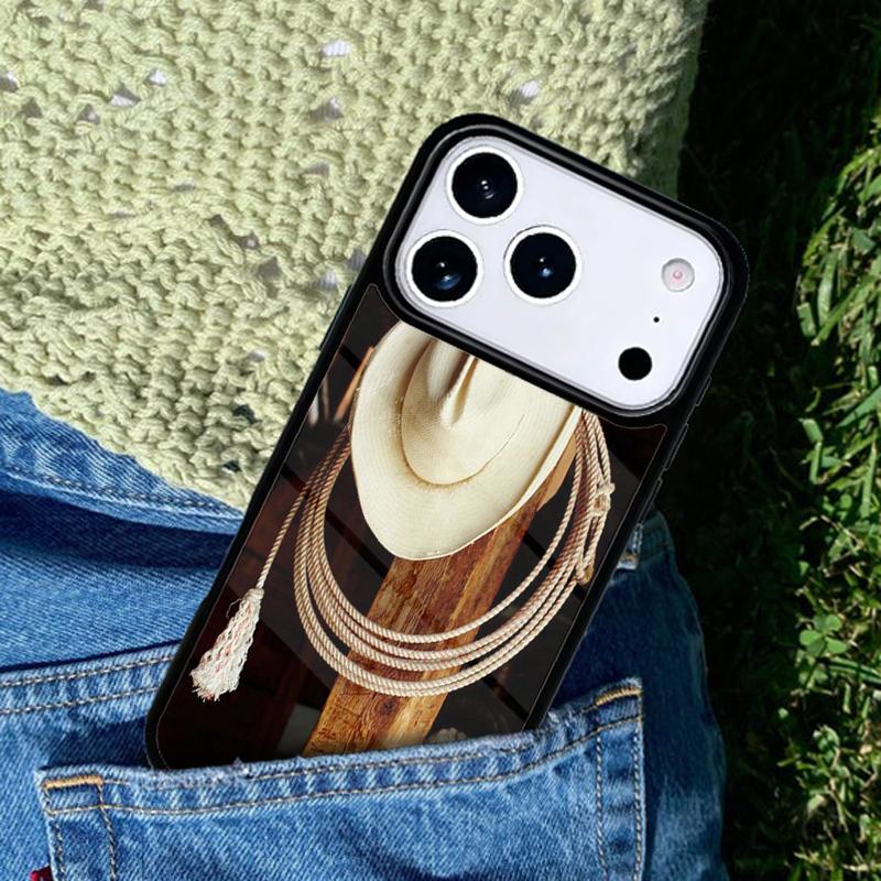 Rodeo Cowboy Lasso Phone Case For iPhone 17 AIR 16 Pro Max 15 14 Pro 11 12 13 Shockproof Silicone Cover