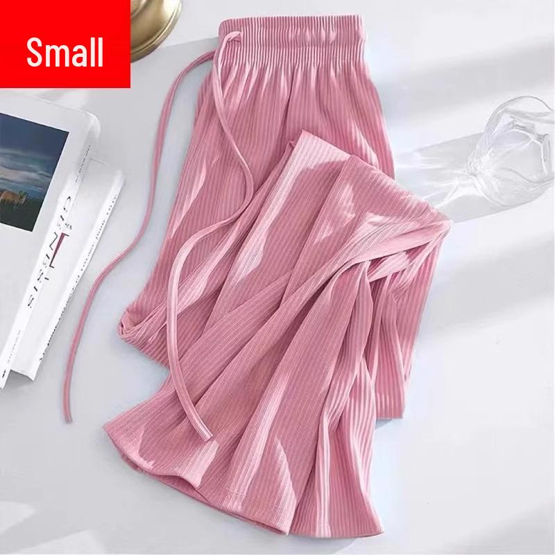 

Women s Ice Silk Wide-Leg Pants: 2025 Summer Thin, Anti-Mosquito, Sun Protection, Cool, Loose Casual Straight-Leg Design. XL [115-125 lbs]