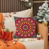 Federa per Cuscino Stile Mandala Impressionista Classico Stampa Federa Copricuscino per Divano Soggiorno Decorazione Camera da Letto
