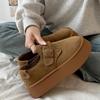 Fashion Fashionable Versatile Women Platform Thick Shoes 2025 Autumn Winter Female Casual Flat Shoes Round Toe Shallow Mouth Women Shoes