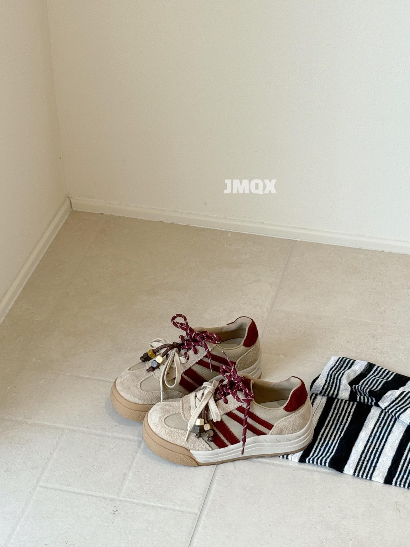 

Retro leather platform German training shoes women s 2025 autumn new popular versatile lace-up sports leisure sports shoes 39 абрикосовый