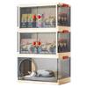 In-Stock Multi-layer Foldable Transparent Cat Bed & Toy Storage Cabinet