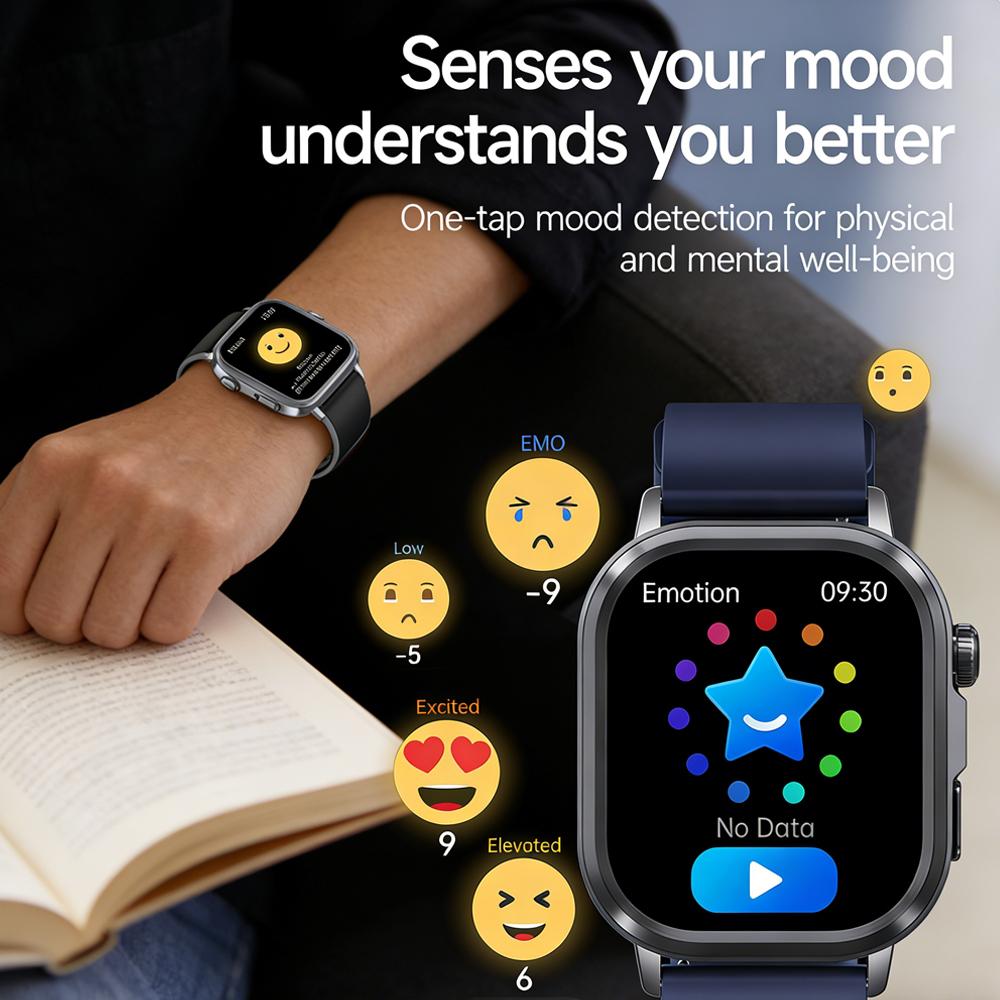 SACOSDING 2026 New Health Tracker Smart Watch Women Body Fat BMI Micro Physical Examination Bluetooth Call Smartwatch Men