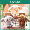 Plüschhasen-Schlüsselanhänger aus kurzem Plüschmaterial für Kinder und Erwachsene