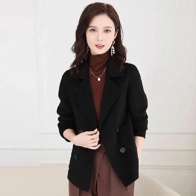 Petite Women's Versatile Woolen Jacket - Autumn/Winter Style