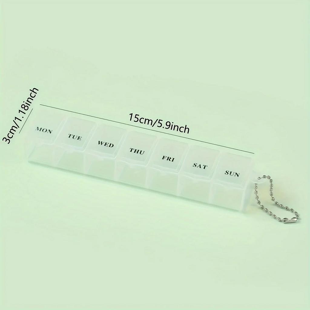 7 Days Pill Medicine Box Weekly Tablet Holder Storage Organizer Container Case Pill Box Splitters 3 Colors Pill Case Organizer