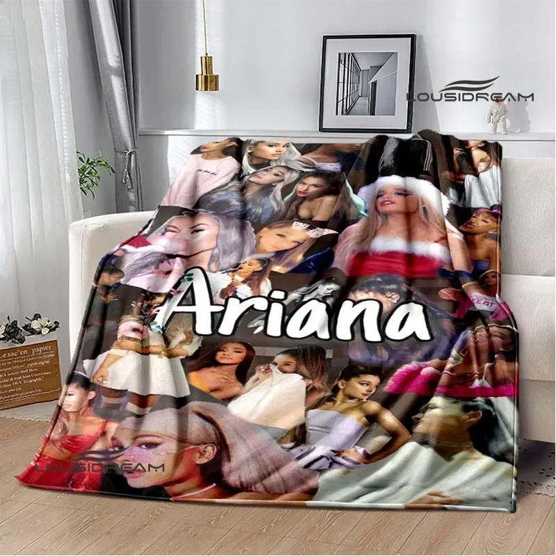 Singer Ariana Grande Printed Blanket Warm Flannel Blankets Soft And Comfortable Home Travel Blanket Bed Linings Birthday Gift