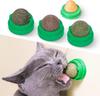 Catnip Toys Balls 4Pcs,Extra Cat Energy Ball,Edible Kitten Silvervine Toys for Cats Lick,Healthy Kitty Teeth Cleaning Dental Chew Toys,Cat Wall Treats