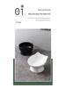 Large Capacity Ceramic Cat Bowl with Neck Protection - Anti-Black Chin Design for Food and Water