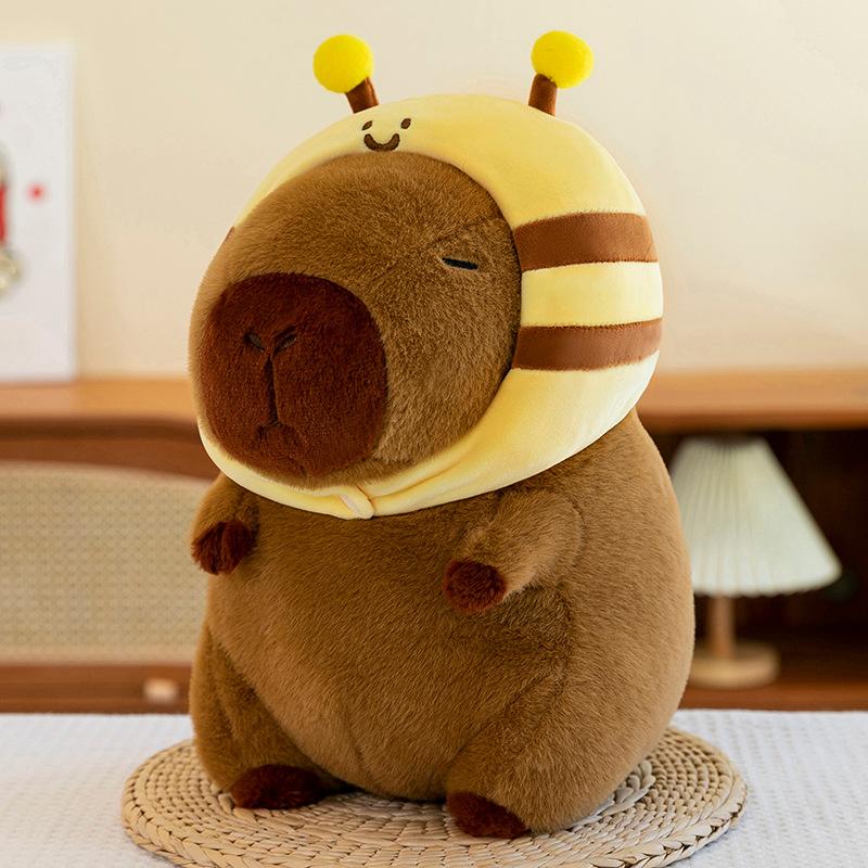 New Kapibala Bee Capybara Plush Toys Children's Birthday Gift Capybara Doll Bee Doll