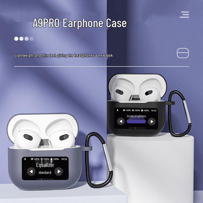 A9PRO Touchscreen Bluetooth Earphone Silicone Case - Hot-Selling, Drop-Proof Soft Shell