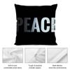 Black Peace Pillow Case Short plush Double-sided Print Square Throw Pillow Covers Sofa Home Cushion Decor