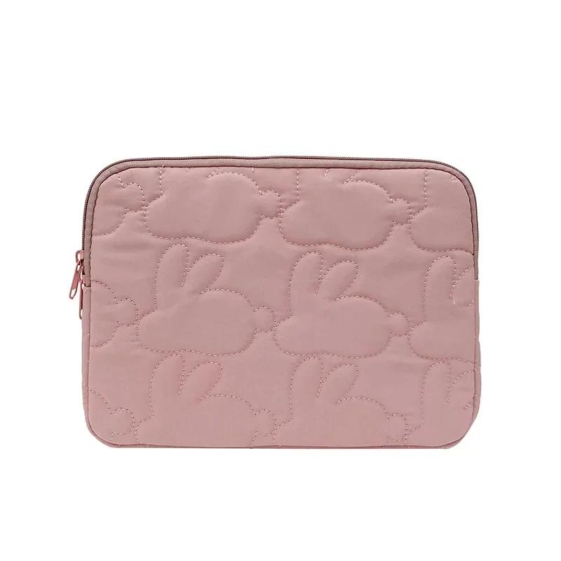 Embroidery Rabbit Pattern Cute Shockproof Laptop Sleeve Case Bag 11 13 Inch For Macbook For Samsung Laptop And Tablet Pouch