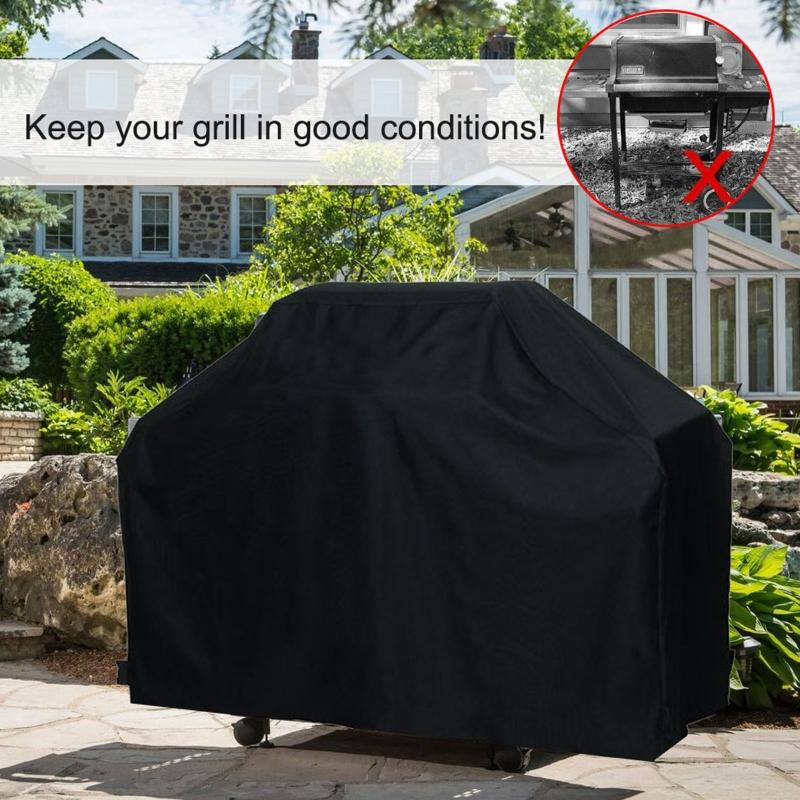 BBQ Grill Barbeque Cover Anti-Dust Waterproof Heavy Duty Charbroil BBQ Cover Outdoor Rain Protective Barbecue Cover