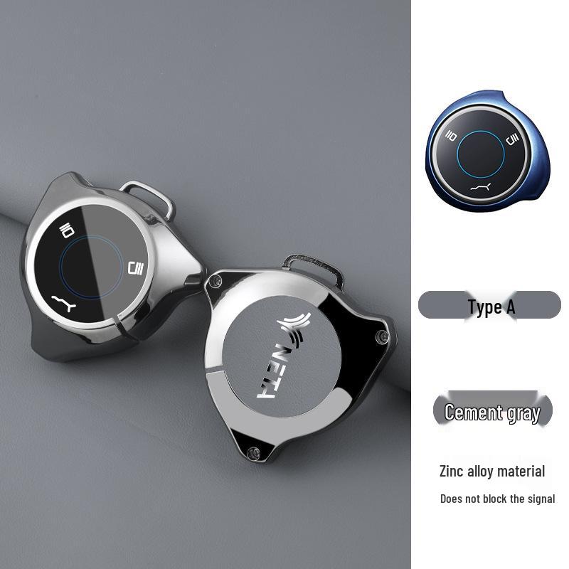 Nezha S Key Case: Luxury Metal Hanging Key Buckle for New Energy V Car – Anti-Lost Remote Control Bag for Men (U2/GT)