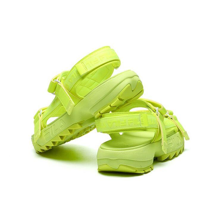 FILA Disruptor Sports Sandals Women Sandals Bright-Yellow F12W114538FYE