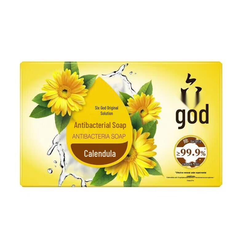 

Liùshén Calendula Antibacterial Bar Soap, 108g