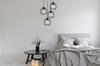 BLACK WIRE HANGING LAMP LOFT LED CHANDELIER