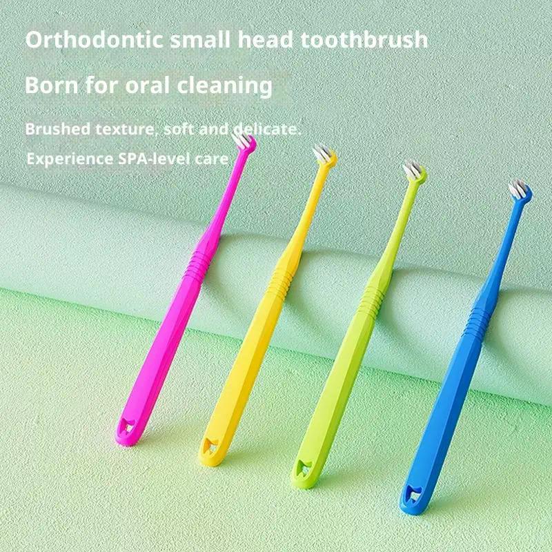 1pcs Toothbrush Single-Beam Tufted Brush End Tuft Tapered Toothbrush Single Compact Interdental Interspace Brush Cleaning Tools