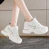 Fashion Fashion White Platform Sneakers for Women 2025 Lace Up Breathable Sport Sneakers Woman Non Slip Thick Bottom Vulcanized Shoes