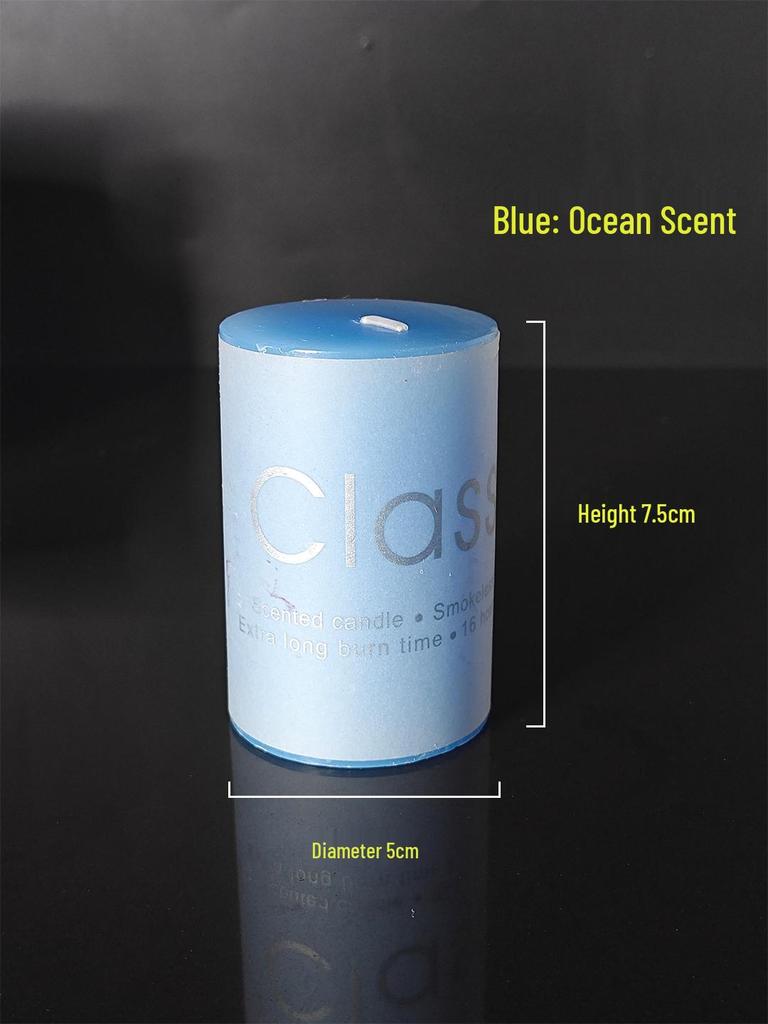 Set of 3 Aromatherapy Candles with Holders – Smokeless, Fragrant, and Ideal for Emergencies or Romantic Occasions.