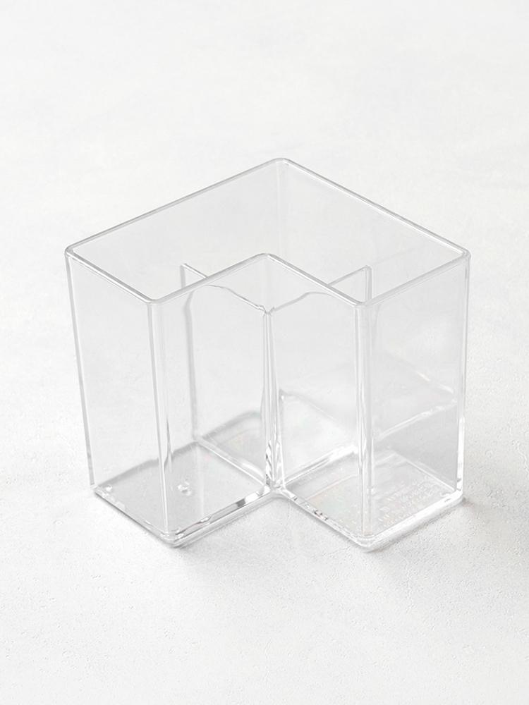 

Japanese L-Shaped 3-Compartment Makeup Brush Holder 1ea