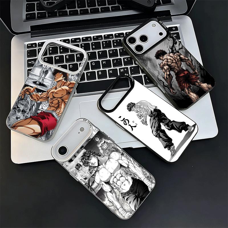 Baki the Grappler Anime Weiche Handyhülle für iPhone 15 16 17 Pro Max 17Air 16E 14 Plus 13 12 Mini Stoßfeste Hülle Rückseite