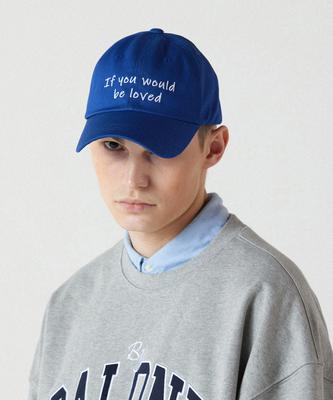 CALONE If You Would Be Loved Cotton Ball Cap Blue