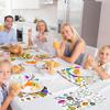 Thanksgiving Coloring Placemats 16PCS 14''x11'' Fall Thanksgiving Placemats for Kids to Color Thanks Giving Paper Table Mats Disposable Place Mats