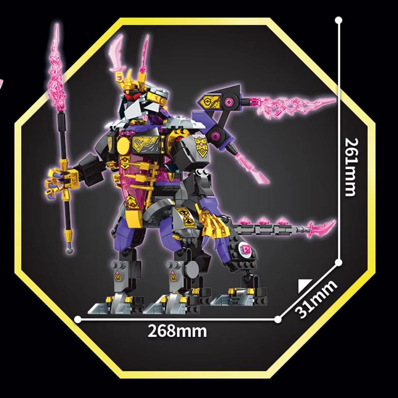 Compatible Sets Ninja Series Building Blocks The Crystal King Mecha Children's Toys Gift