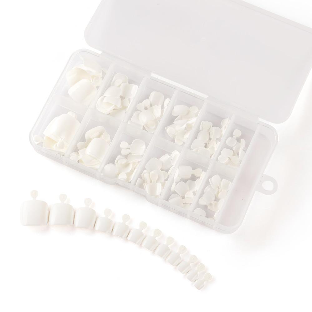 120pcs Artificial Fake Toe Nails Acrylic Toe Nail Tips New False Toenail Tip  Women